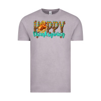 Vintage Zinc Happy Thanksgiving with Turkey Vintage Tee - texasbilliewilder