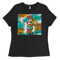 Black mama leopard sunflower Ladies Tee - LillyAllenDesigns