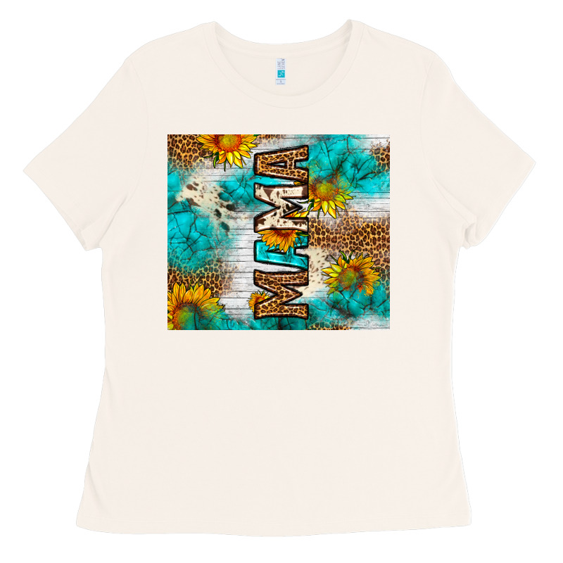 Mama Leopard Sunflower Ladies Tee by LillyAllenDesigns | Teevron