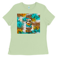 Matcha mama leopard sunflower Ladies Tee - LillyAllenDesigns