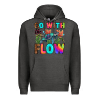 Charcoal Heather go with the flow Premium Hoodie - RanaPortraitStore