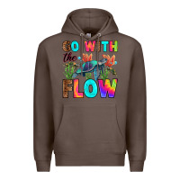 Coffee go with the flow Premium Hoodie - RanaPortraitStore
