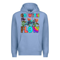 Colony Blue go with the flow Premium Hoodie - RanaPortraitStore