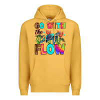 Mustard go with the flow Premium Hoodie - RanaPortraitStore