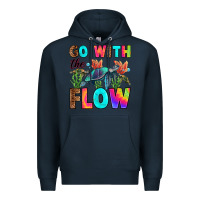 Navy go with the flow Premium Hoodie - RanaPortraitStore