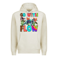 Oatmeal Heather go with the flow Premium Hoodie - RanaPortraitStore