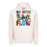 Pale Pink go with the flow Premium Hoodie - RanaPortraitStore