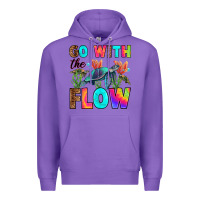 Purple go with the flow Premium Hoodie - RanaPortraitStore