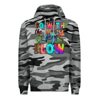 Slate Camo go with the flow Premium Hoodie - RanaPortraitStore