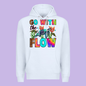 Go With The Flow Premium Hoodie Designed By Ranaportraitstore