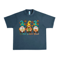 Midnight Navy Thankful grateful blessed Urban Heavy Tee - NancyCooperArtShop