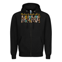 Black my favorite peoplle call me mama Zipper Hoodie - CowhideDigitalArt
