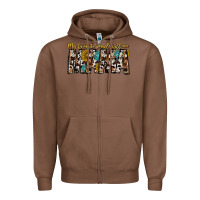 Chestnut my favorite peoplle call me mama Zipper Hoodie - CowhideDigitalArt