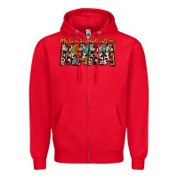 Red my favorite peoplle call me mama Zipper Hoodie - CowhideDigitalArt