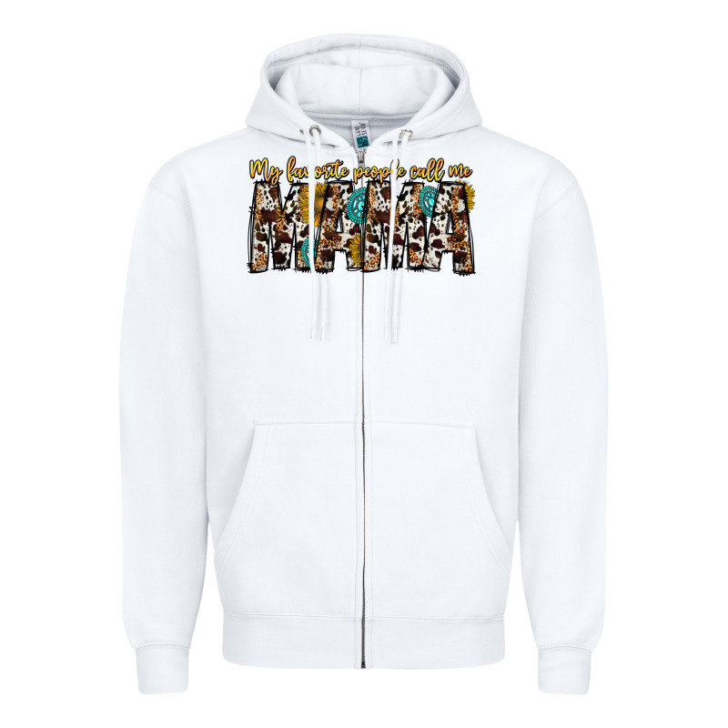 My Favorite Peoplle Call Me Mama Zipper Hoodie by CowhideDigitalArt | Teevron