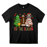 Black tis' the season american football christmas cakes bbs Heavy Core Tee - BundleAndBundleShop
