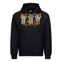 Black 3 alpacas Urban Hoodie - BarkalooDesign