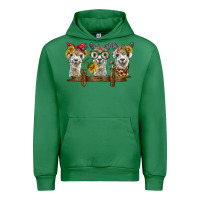 Emerald 3 alpacas Urban Hoodie - BarkalooDesign