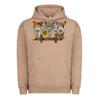 Pigment Burro 3 alpacas Urban Hoodie - BarkalooDesign