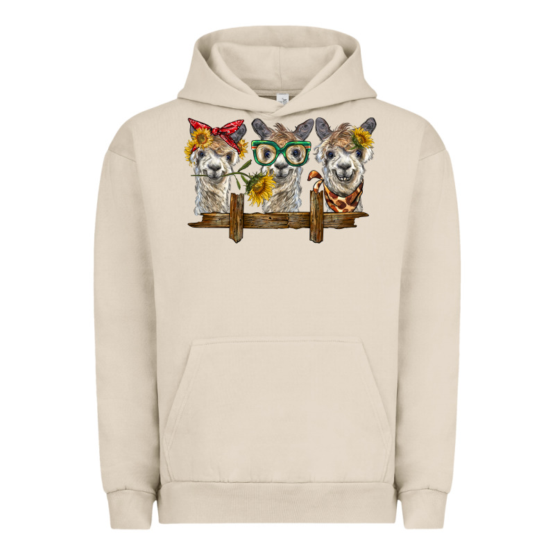 3 Alpacas Urban Hoodie by BarkalooDesign | Teevron