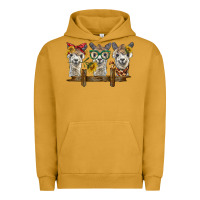 Pigment Peanut Butter 3 alpacas Urban Hoodie - BarkalooDesign