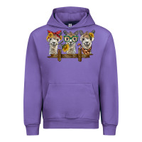 Tulip 3 alpacas Urban Hoodie - BarkalooDesign