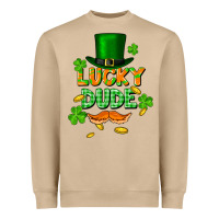 Lucky Dude St. Patricks Day Heavyweight Sweatshirt | Teevron