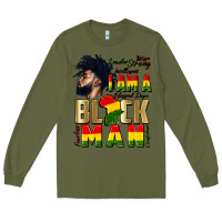 Army Green i am a black man Long Sleeve Tee - CowGirlArtShop