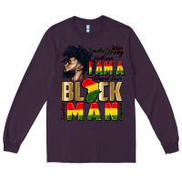 Plum i am a black man Long Sleeve Tee - CowGirlArtShop