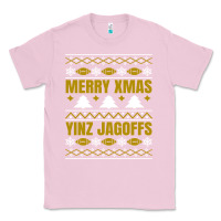 Bubblegum Pink Merry Christmas Yinz Jagoffs Pittsburgh Pennsylvania Xmas Gifts 1 Classic Tee - lanVoArt