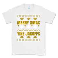 White Merry Christmas Yinz Jagoffs Pittsburgh Pennsylvania Xmas Gifts 1 Classic Tee - lanVoArt