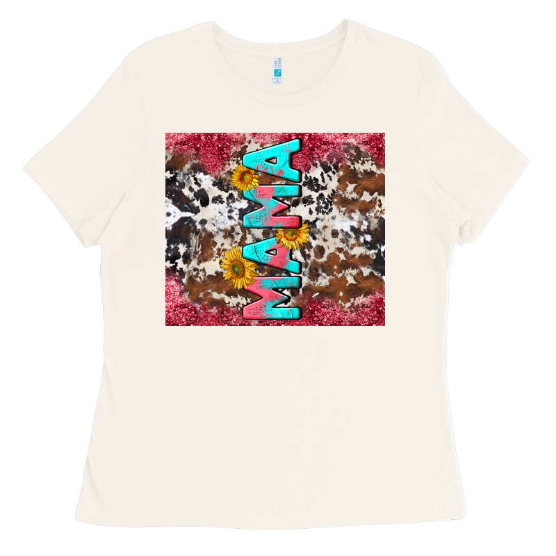 Mama Cowhide  Sunflowers Ladies Tee by LillyAllenDesigns | Teevron