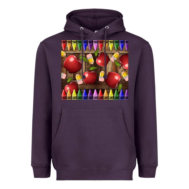 Crayons And Apples Heavyweight Hoodie by LillyAllenDesigns | Teevron