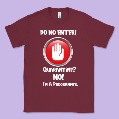 I'm Not In Quarantine I'm A Programmer Classic Tee Designed By Bettercallsaul