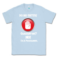 Dusty Blue I'm Not In Quarantine I'm A Programmer Classic Tee - Bettercallsaul