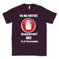 Plum I'm Not In Quarantine I'm A Programmer Classic Tee - Bettercallsaul