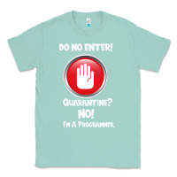 Seafoam I'm Not In Quarantine I'm A Programmer Classic Tee - Bettercallsaul