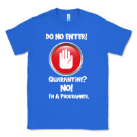 True Royal I'm Not In Quarantine I'm A Programmer Classic Tee - Bettercallsaul