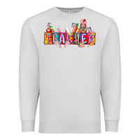 Dove Grey teacher easrter day Premium Sweatshirt - RacoonDesign
