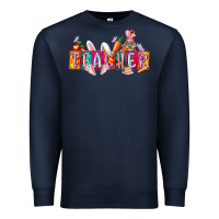 Navy teacher easrter day Premium Sweatshirt - RacoonDesign