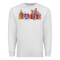 Oatmeal Heather teacher easrter day Premium Sweatshirt - RacoonDesign