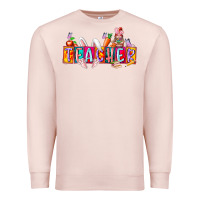 Pale Pink teacher easrter day Premium Sweatshirt - RacoonDesign