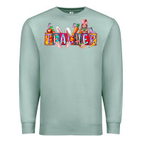Seafoam teacher easrter day Premium Sweatshirt - RacoonDesign