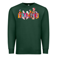 Sports Green teacher easrter day Premium Sweatshirt - RacoonDesign