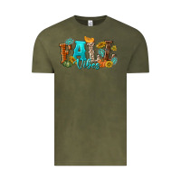 Vintage Olive Fall Vibes Vintage Tee - texasbilliewilder