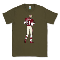 Army Green deion sanders 32 Classic Tee - lanVoArt