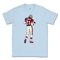Dusty Blue deion sanders 32 Classic Tee - lanVoArt