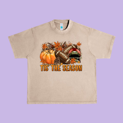 Tis' The Season American Football Urban Heavy Tee Designed By Nancycooperartshop
