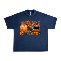 Navy Tis' the season American Football Urban Heavy Tee - NancyCooperArtShop