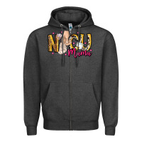 Charcoal Heather Nicu Mama Zipper Hoodie - CowhideDigitalArt